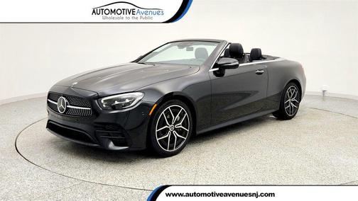 Obsidian Black Metallic 2023 Mercedes-Benz E-Class E 450 RWD Cabriolet with AMG Line & Driver Assistance Packages