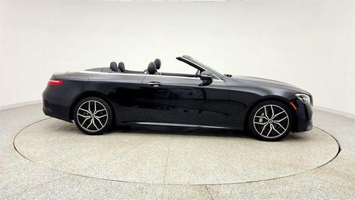 Obsidian Black Metallic 2023 Mercedes-Benz E-Class E 450 RWD Cabriolet with AMG Line & Driver Assistance Packages