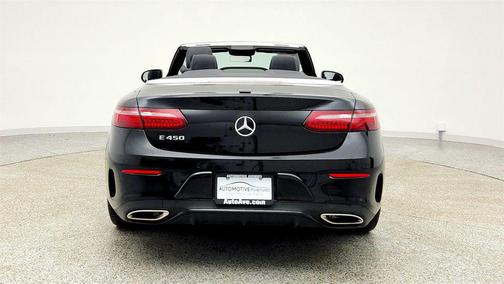 Obsidian Black Metallic 2023 Mercedes-Benz E-Class E 450 RWD Cabriolet with AMG Line & Driver Assistance Packages