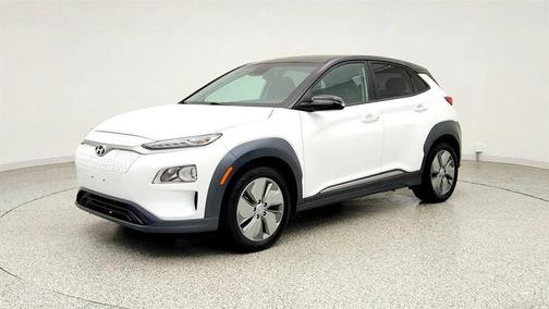 Lunar White 2021 Hyundai KONA EV SEL