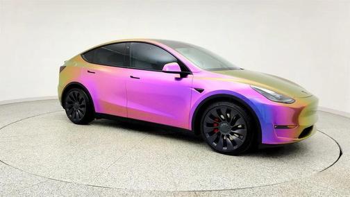 Chameleon Matte Wrap 2021 Tesla Model Y Performance Dual Motor All-Wheel Drive