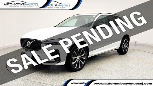 Crystal White Metallic 2024 Volvo XC60 B5 Plus Dark Theme