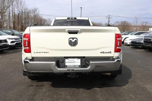 Pearl White 2022 RAM 3500 Limited Crew Cab 4x4 8' Box