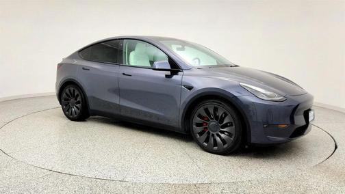 Midnight Silver Metallic 2022 Tesla Model Y Performance Dual Motor All-Wheel Drive