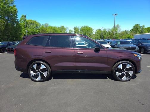 Mulberry Metallic 2025 Volvo EX90 Ultra, Twin Motor Performance, Fully electric, 6 Seats