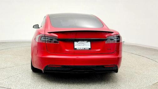 Red Multi-Coat 2021 Tesla Model S Plaid