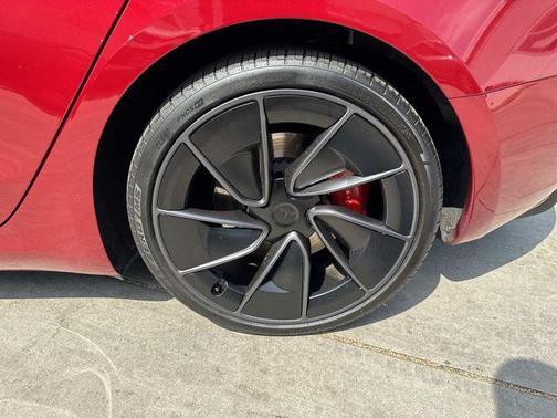 Ultra Red 2025 Tesla Model 3 Performance
