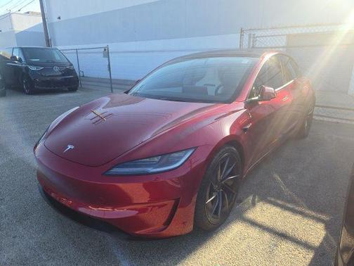 Ultra Red 2025 Tesla Model 3 Performance