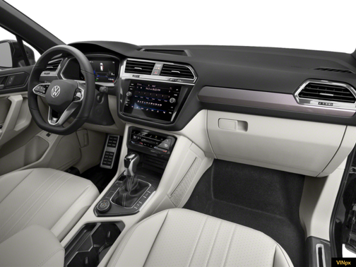 Platinum Gray Metallic 2023 Volkswagen Tiguan 2.0T SE R-Line Black