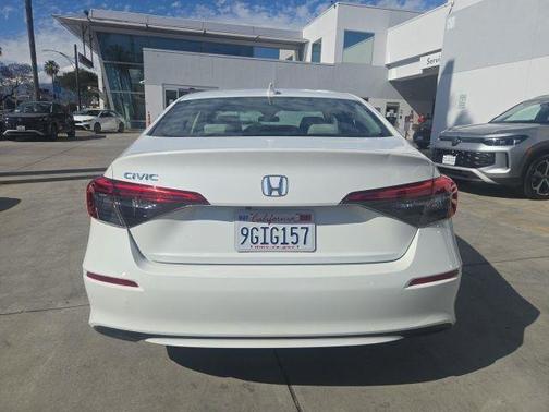 Platinum White Pearl 2023 Honda Civic LX