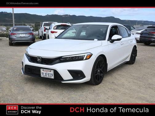 Platinum White Pearl 2024 Honda Civic Sport Touring