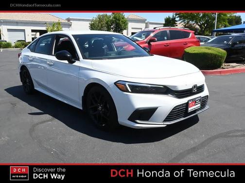 Platinum White Pearl 2023 Honda Civic Sport