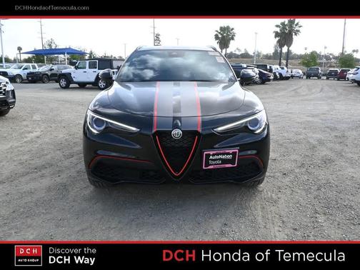 Vulcano Black Metallic 2020 Alfa Romeo Stelvio Ti Sport