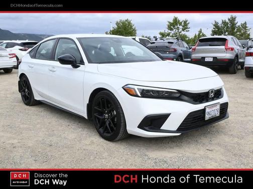 Platinum White Pearl 2024 Honda Civic Sport