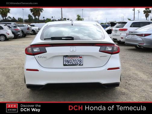 Platinum White Pearl 2024 Honda Civic Sport
