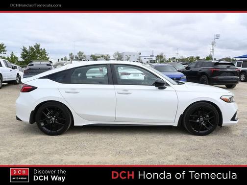 Platinum White Pearl 2024 Honda Civic Sport