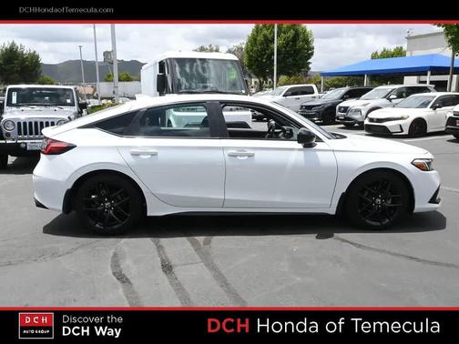 Platinum White Pearl 2024 Honda Civic Sport