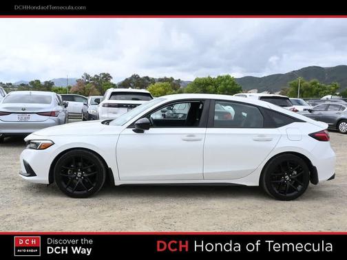 Platinum White Pearl 2024 Honda Civic Sport