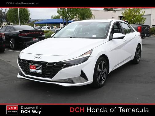 Lunar White 2023 Hyundai ELANTRA HEV Limited