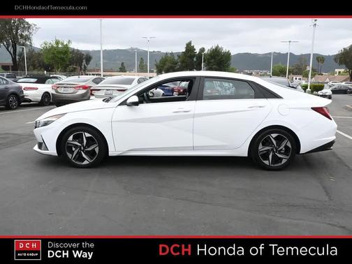 Lunar White 2023 Hyundai ELANTRA HEV Limited