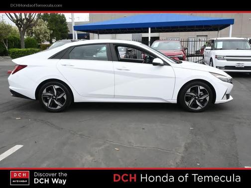 Lunar White 2023 Hyundai ELANTRA HEV Limited