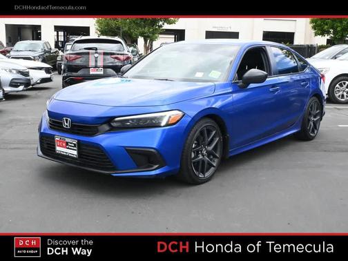 Aegean Blue Metallic 2024 Honda Civic Sport