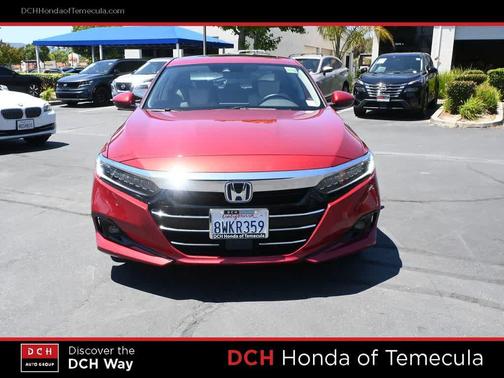 Radiant Red Metallic 2021 Honda Accord Hybrid EX-L