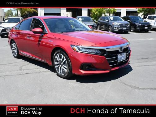 Radiant Red Metallic 2021 Honda Accord Hybrid EX-L