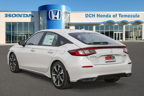 Platinum White Pearl 2026 Honda Civic Hybrid Sport Touring