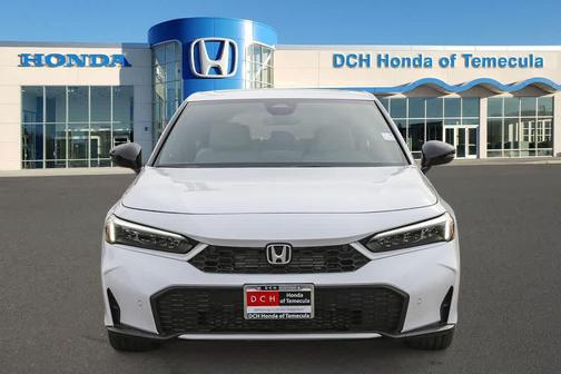Platinum White Pearl 2026 Honda Civic Hybrid Sport Touring