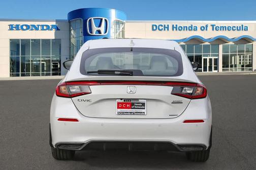 Platinum White Pearl 2026 Honda Civic Hybrid Sport Touring