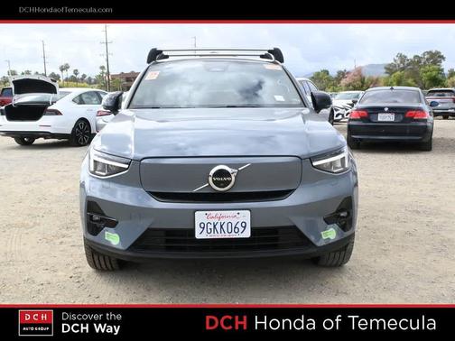 Thunder Gray Metallic 2023 Volvo C40 Recharge Pure Electric Twin Plus