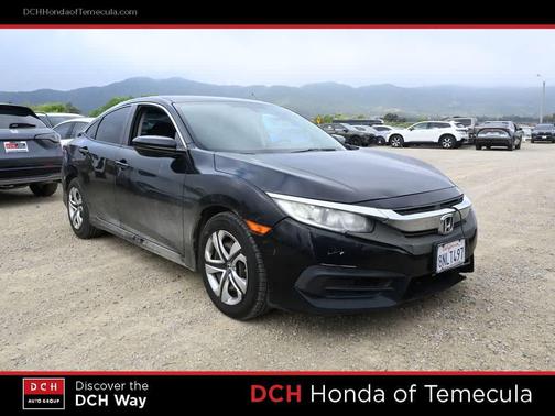 Crystal Black Pearl 2017 Honda Civic LX