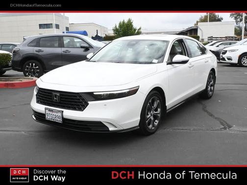 Platinum White Pearl 2025 Honda Accord Hybrid EX-L