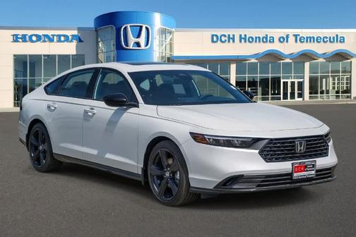 Platinum White Pearl 2026 Honda Accord Hybrid Sport-L