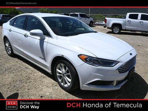 Oxford White 2018 Ford Fusion Hybrid SE