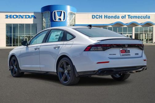 Platinum White Pearl 2026 Honda Accord Hybrid Sport-L