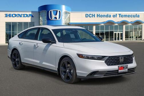 Platinum White Pearl 2026 Honda Accord Hybrid Sport-L