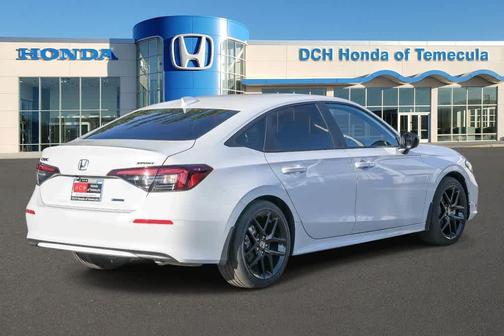 Platinum White Pearl 2026 Honda Civic Hybrid Sport