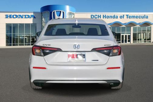 Platinum White Pearl 2026 Honda Civic Hybrid Sport