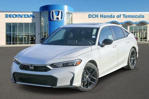 Platinum White Pearl 2026 Honda Civic Hybrid Sport