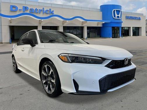 Platinum White Pearl 2026 Honda Civic Hybrid Sport Touring Sedan