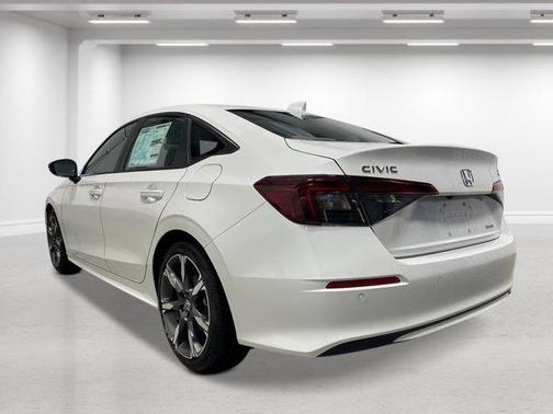 Platinum White Pearl 2026 Honda Civic Hybrid Sport Touring