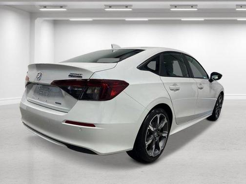 Platinum White Pearl 2026 Honda Civic Hybrid Sport Touring