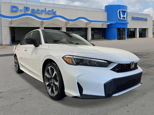 Platinum White Pearl 2026 Honda Civic Hybrid Sport Touring