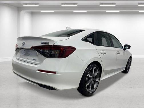 Platinum White Pearl 2026 Honda Civic Hybrid Sport Touring