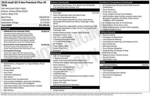 2024 Audi Q5 Premium Plus 45 TFSI S line quattro