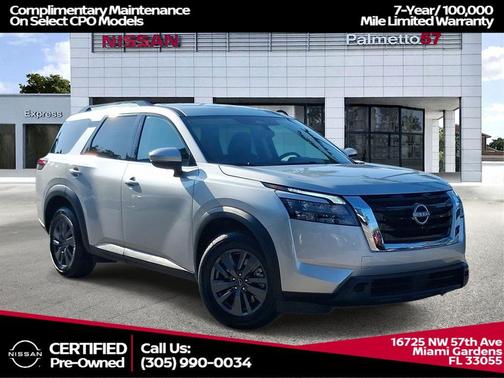 Brilliant Silver Metallic 2024 Nissan Pathfinder SV