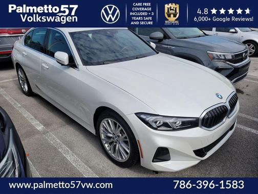 White Metallic 2024 BMW 330 i