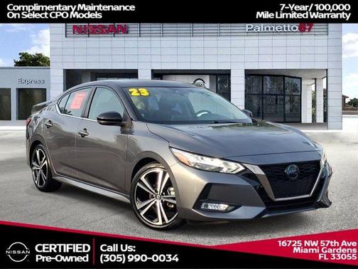 2 Tone Gray / Black Roof 2023 Nissan Sentra SR
